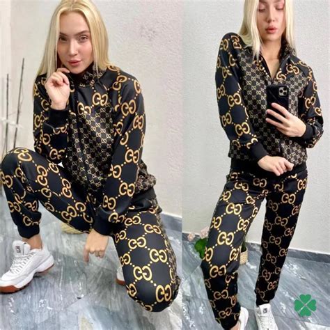 gucci matching tracksuit|gucci women tracksuit.